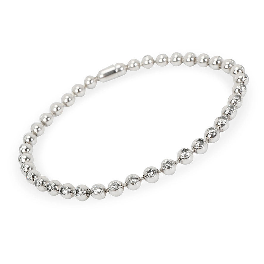 Браслет Cartier  Bracelet Perles Diamonds