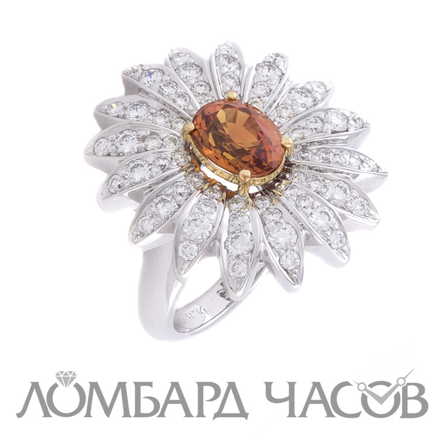 Кольцо OTC Jewelry  с бриллиантами и цитрином
