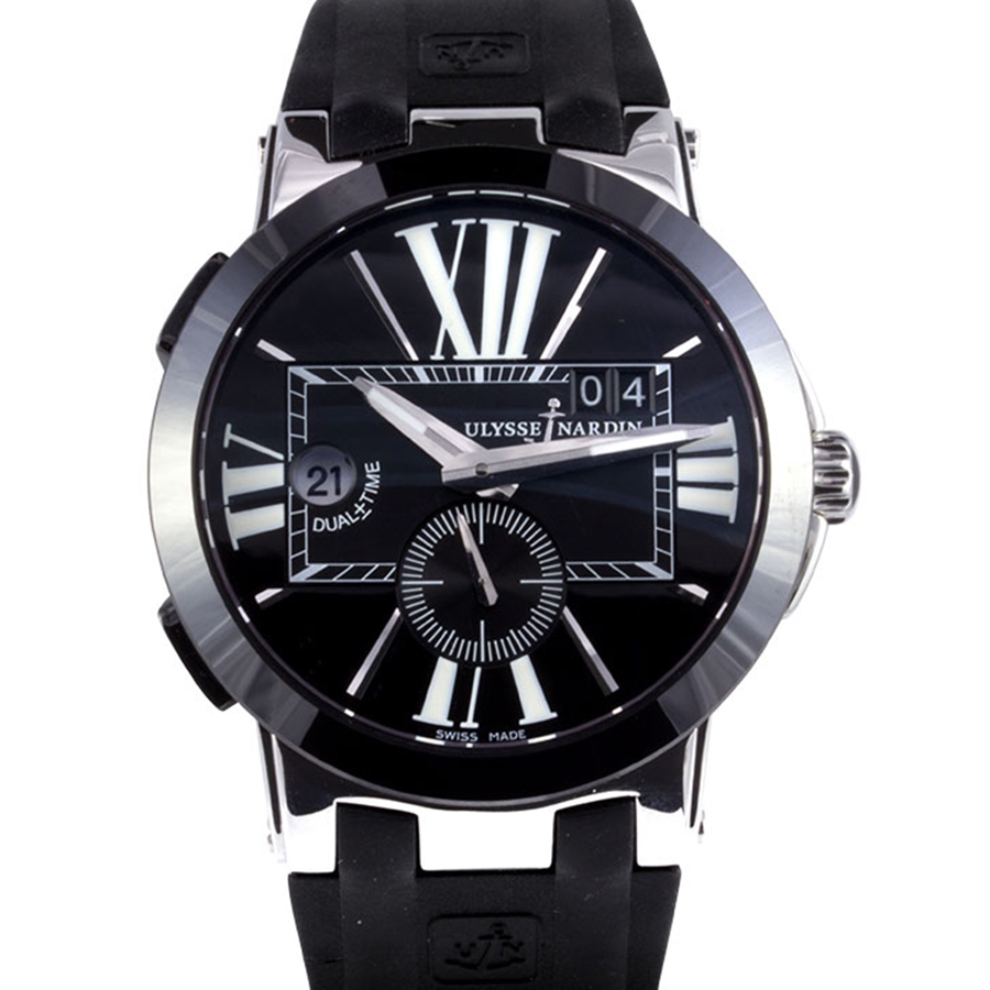 Швейцарские часы Ulysse Nardin Executive Dual Time Black 43 mm