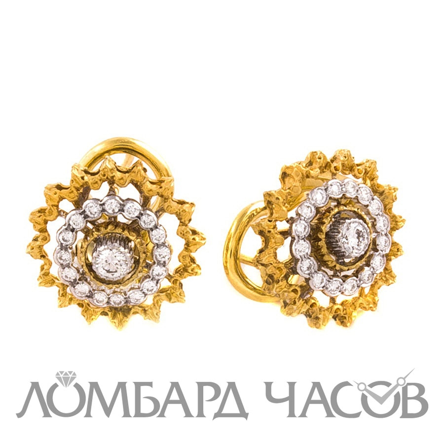 Серьги Buccellati  с бриллиантами