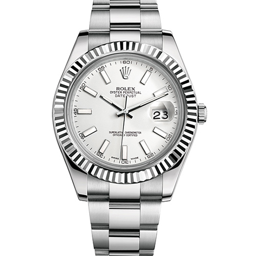 Швейцарские часы Rolex Datejust II 41mm Steel and White Gold