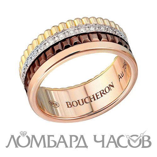 Кольцо Boucheron Quatre  с бриллиантами