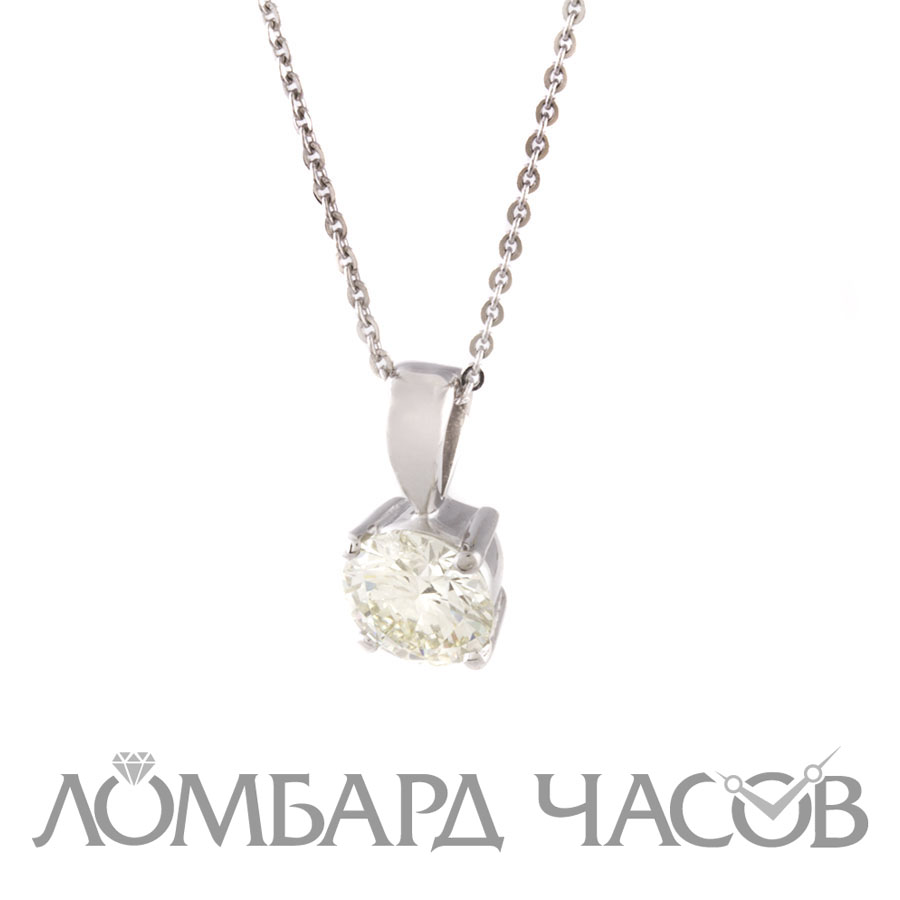 Подвеска No name  с бриллиантом 1.50ct