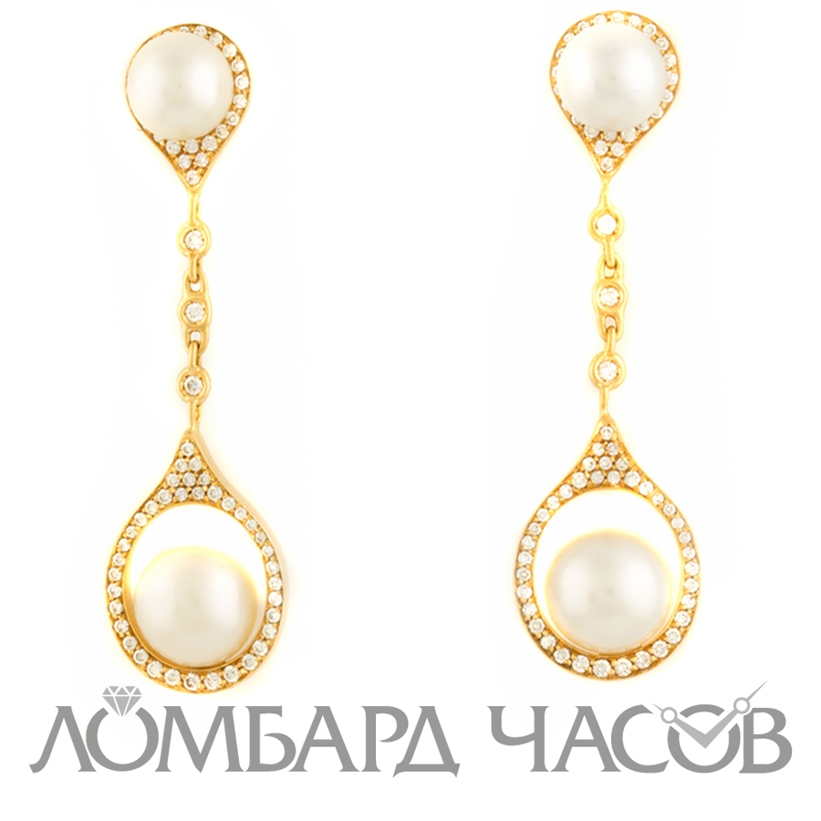 Серьги Giorgio Visconti  с жемчугом