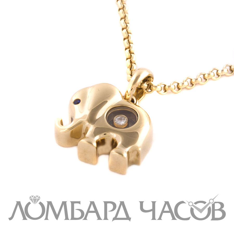 Подвеска Chopard Happy Diamonds слоник