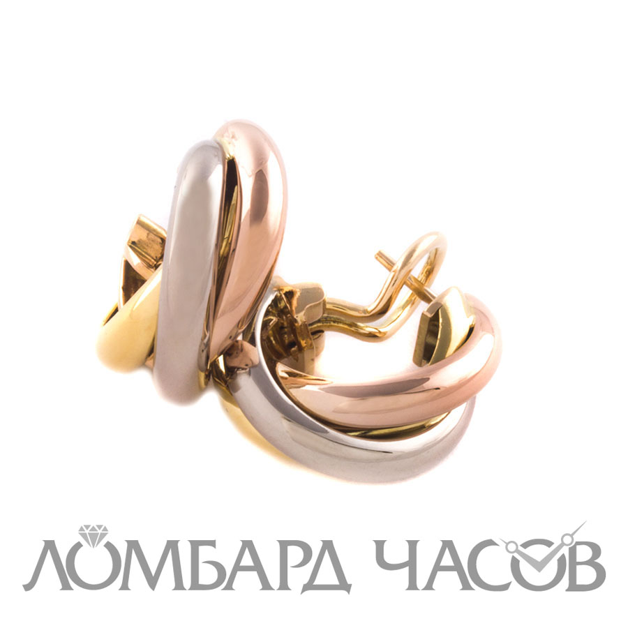 Серьги Cartier Trinity XL