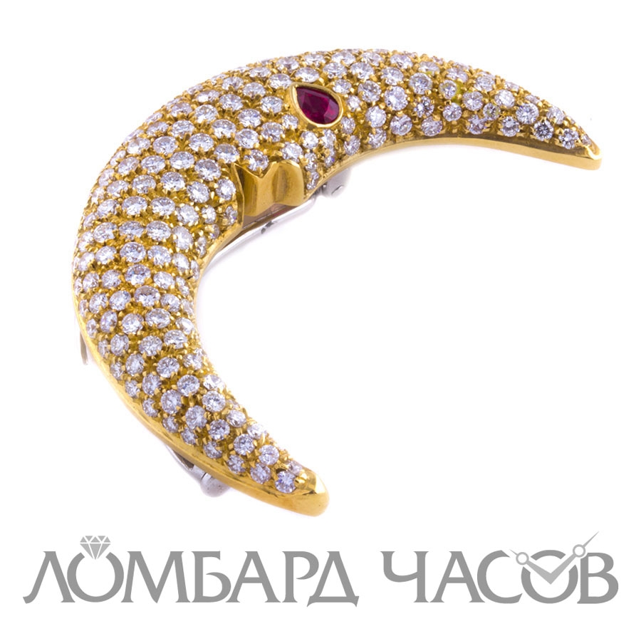 Брошь Schreiner Munich  с бриллиантами