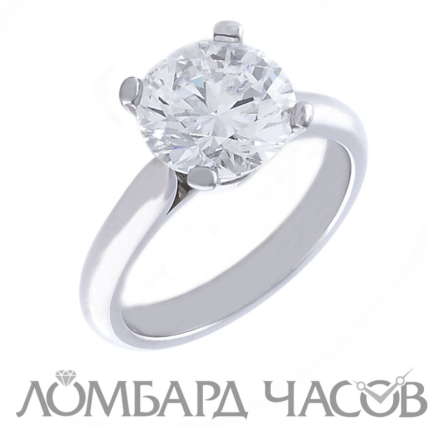 Кольцо No name  с бриллиантом 3.0ct ( F/VS2 )