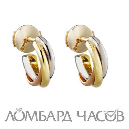 Серьги Cartier Trinity mini