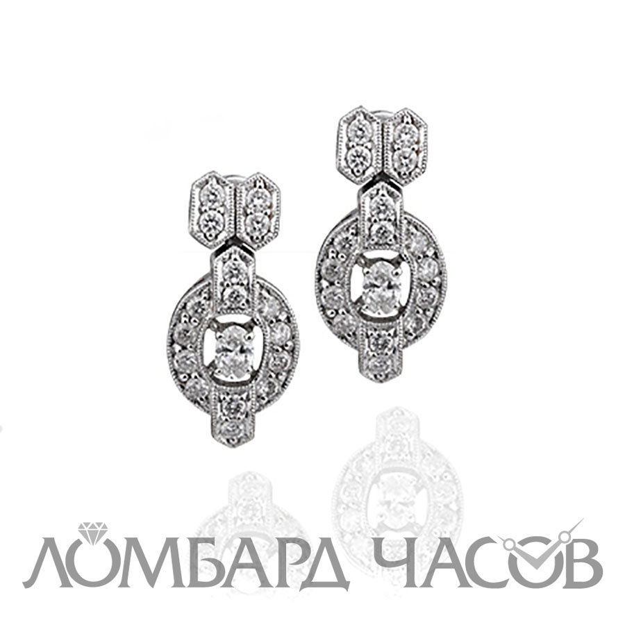 Серьги No name  с бриллиантами