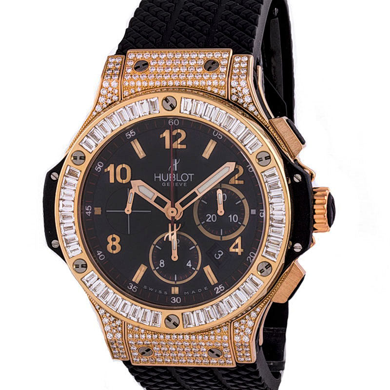 Швейцарские часы Hublot Big Bang Rose Gold Chronograph 44mm