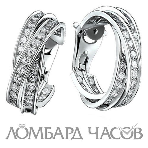 Серьги Cartier  Trinity Large Earrings