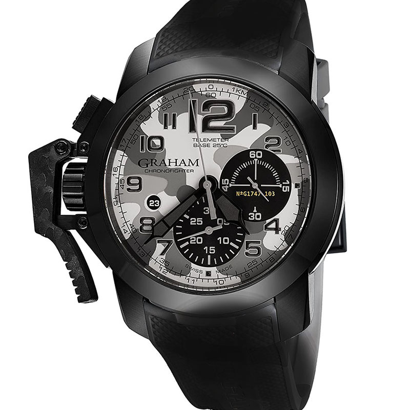 Швейцарские часы Graham Chronofighter Oversize Black Arrow