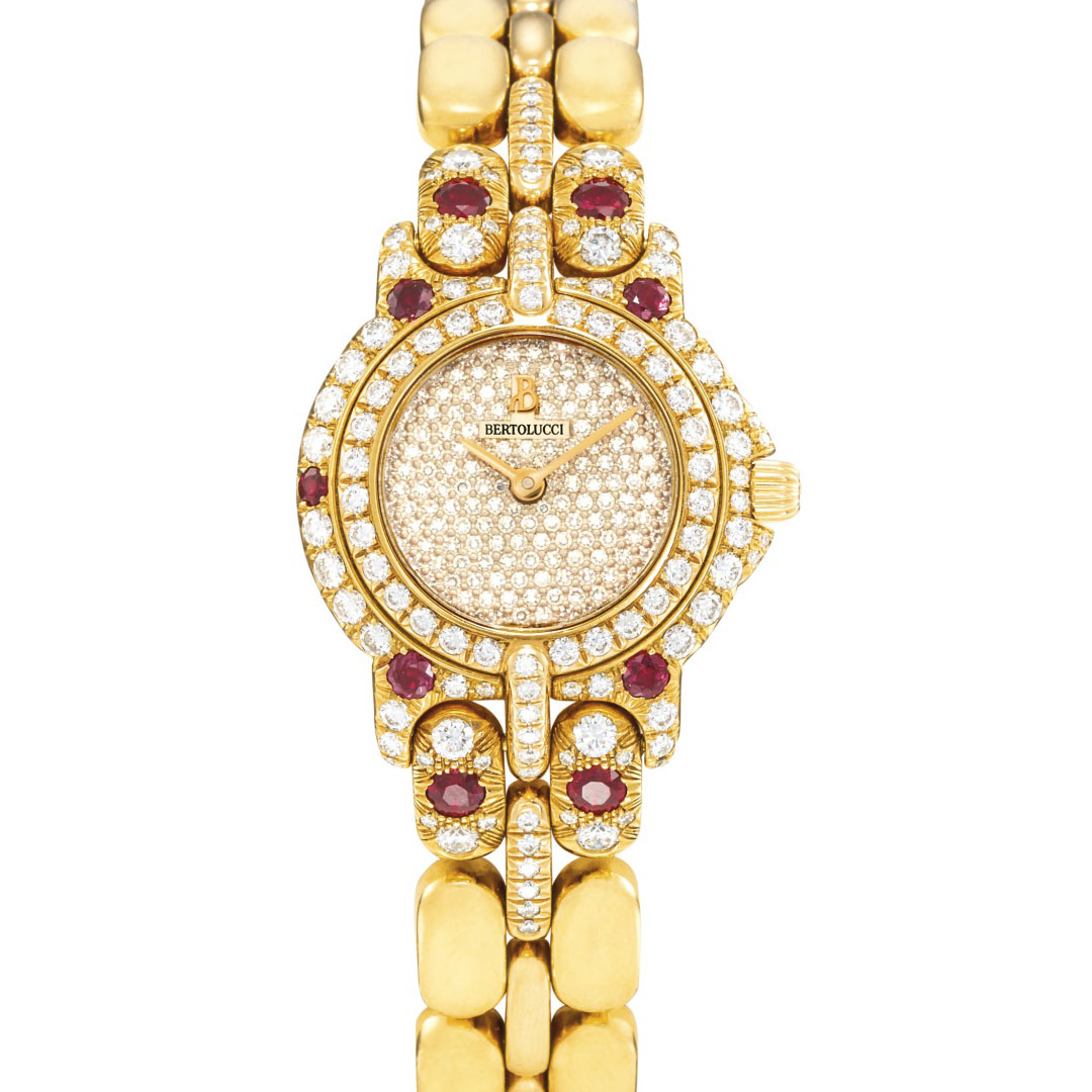 Швейцарские часы Bertolucci Pulchra in Yellow Gold Rubies and Diamonds