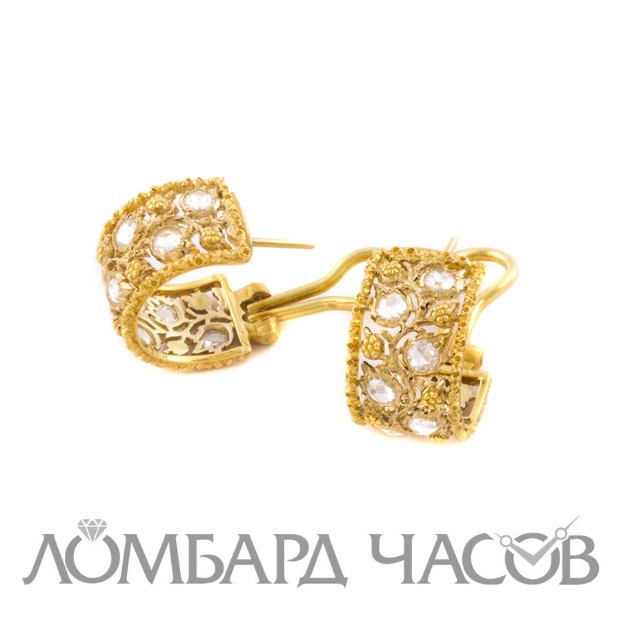 Серьги Buccellati  с бриллиантами
