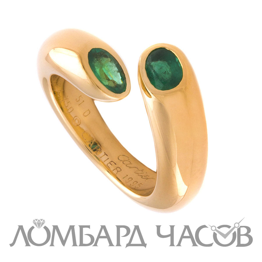 Кольцо Cartier Ellipse Emerald Ring