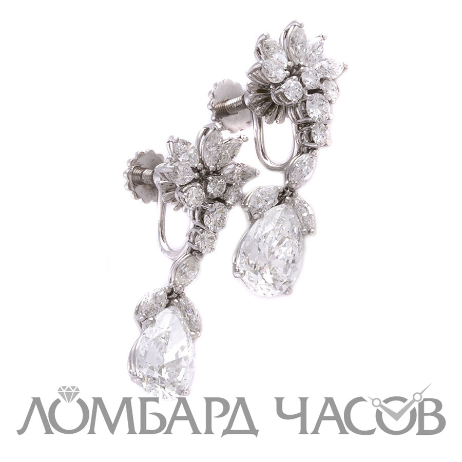 Серьги No name  с бриллиантами