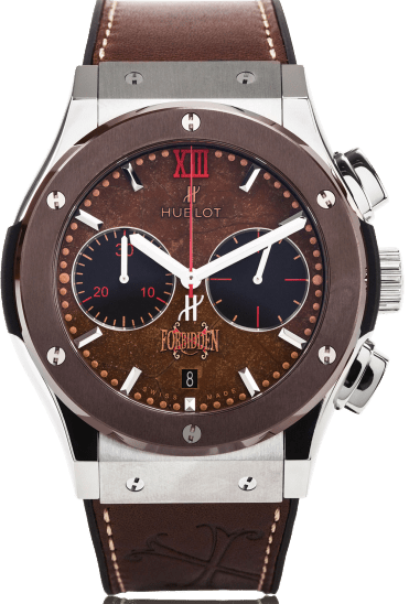 Швейцарские часы Hublot Classic Fusion Forbidden Automatic Chronograph Tobacco Dial