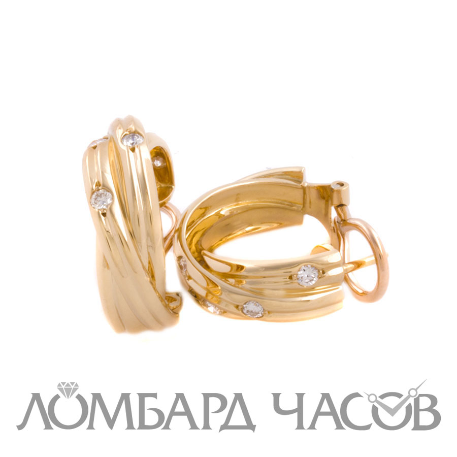Серьги Cartier  с бриллиантами