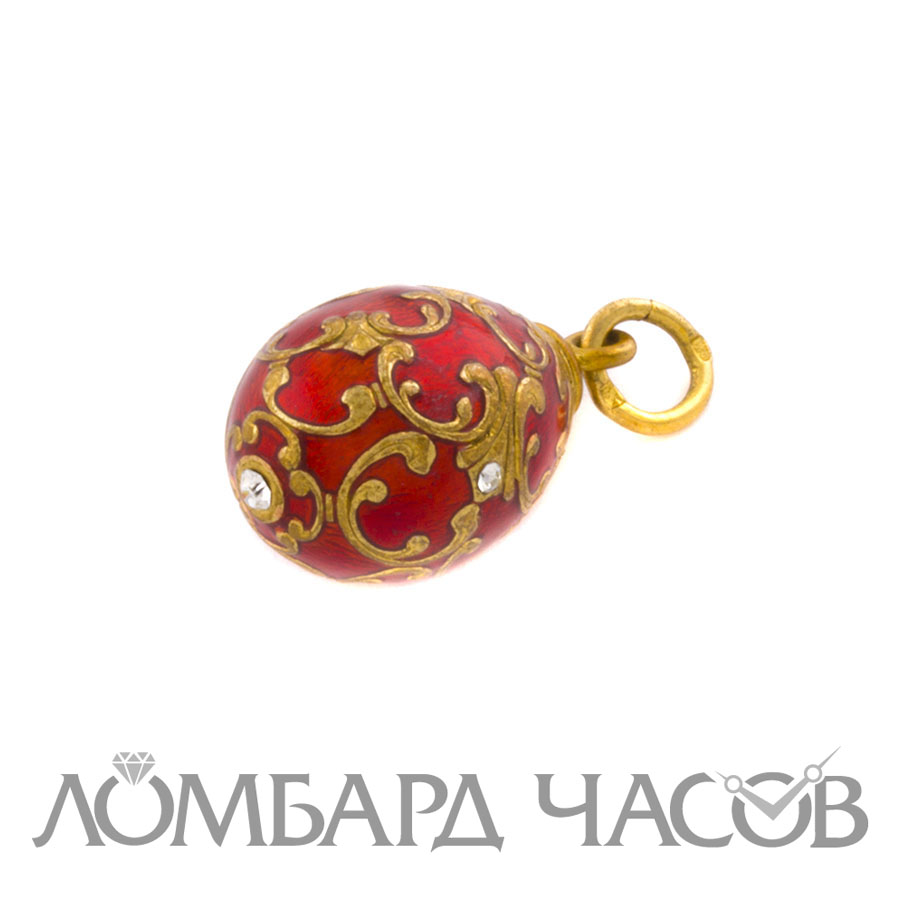 Подвеска No name Кулон- яйцо красное