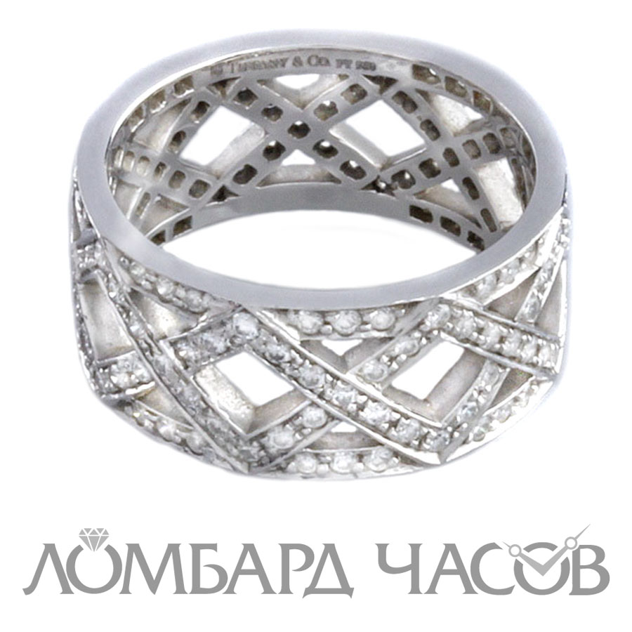Ювелирное изделие Tiffany & Co  кольцо из 
платины с бриллиантами