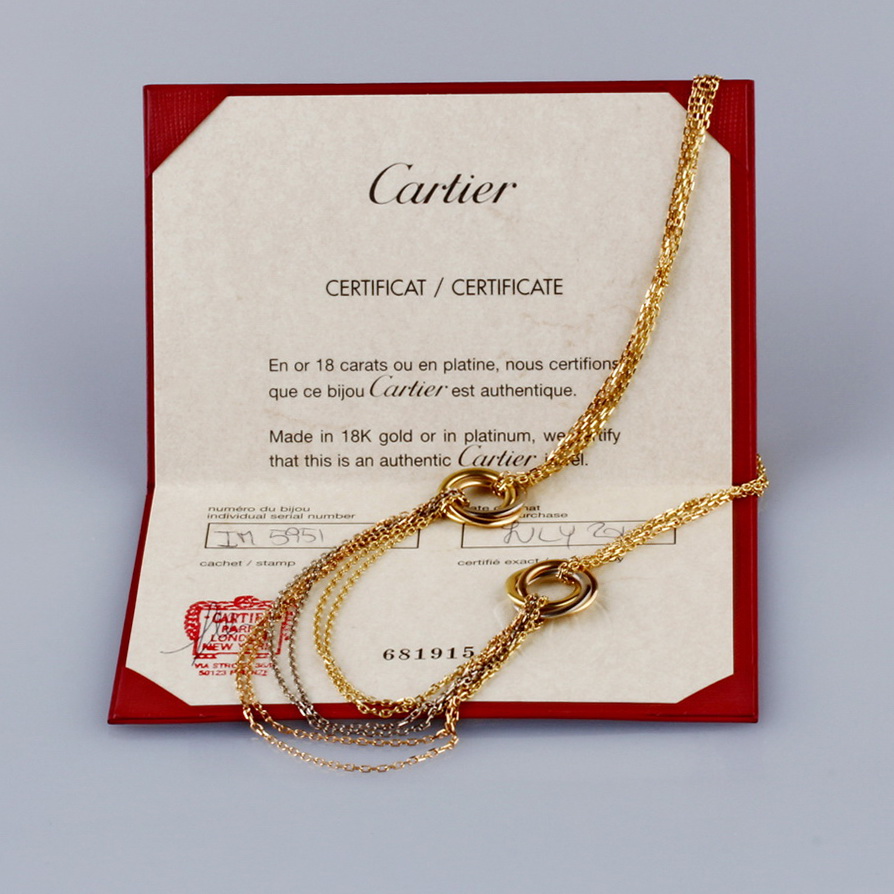 Ювелирное изделие Cartier  
колье "Trinity"