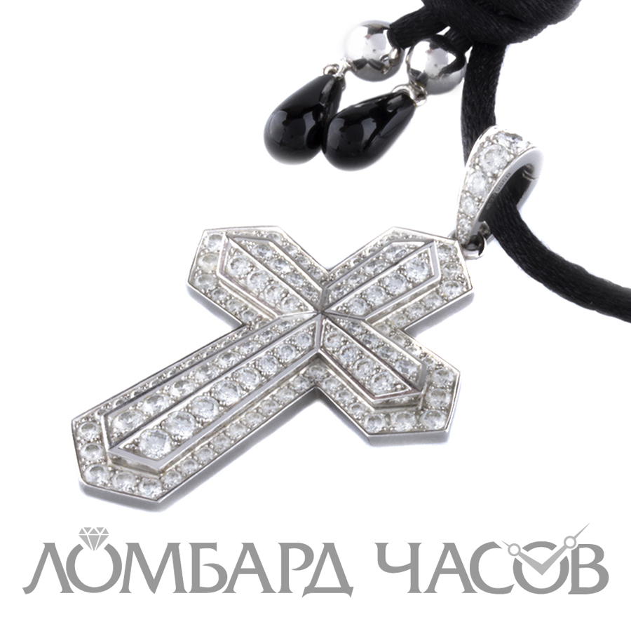 Ювелирное изделие Cartier  
подвеска "Крест" с бриллиантами