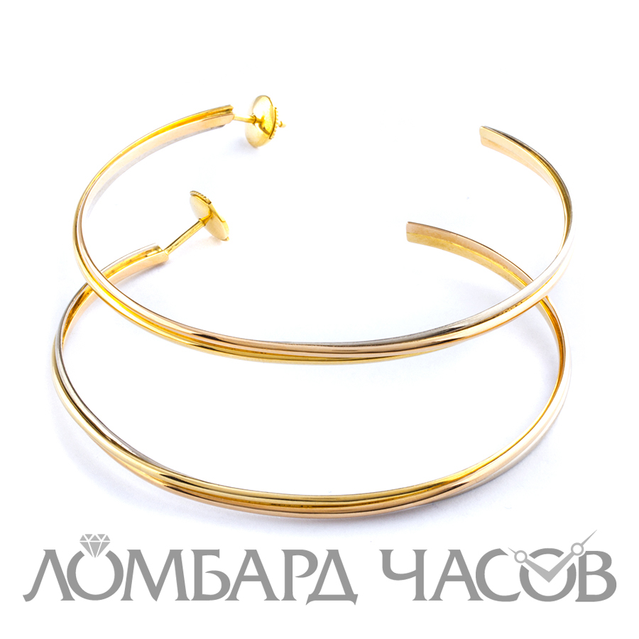 Ювелирное изделие Cartier  
серьги Triniti