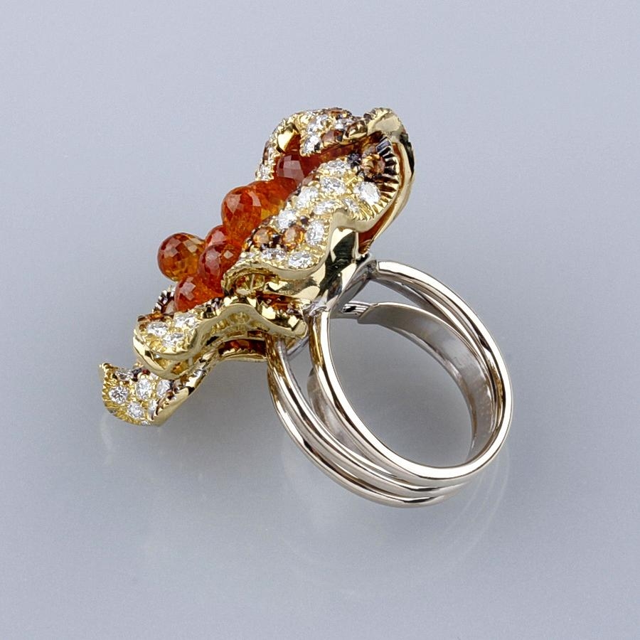 Ювелирное изделие Palmiero  Jewelleri Design 
кольцо с бриллиантами и сапфирами