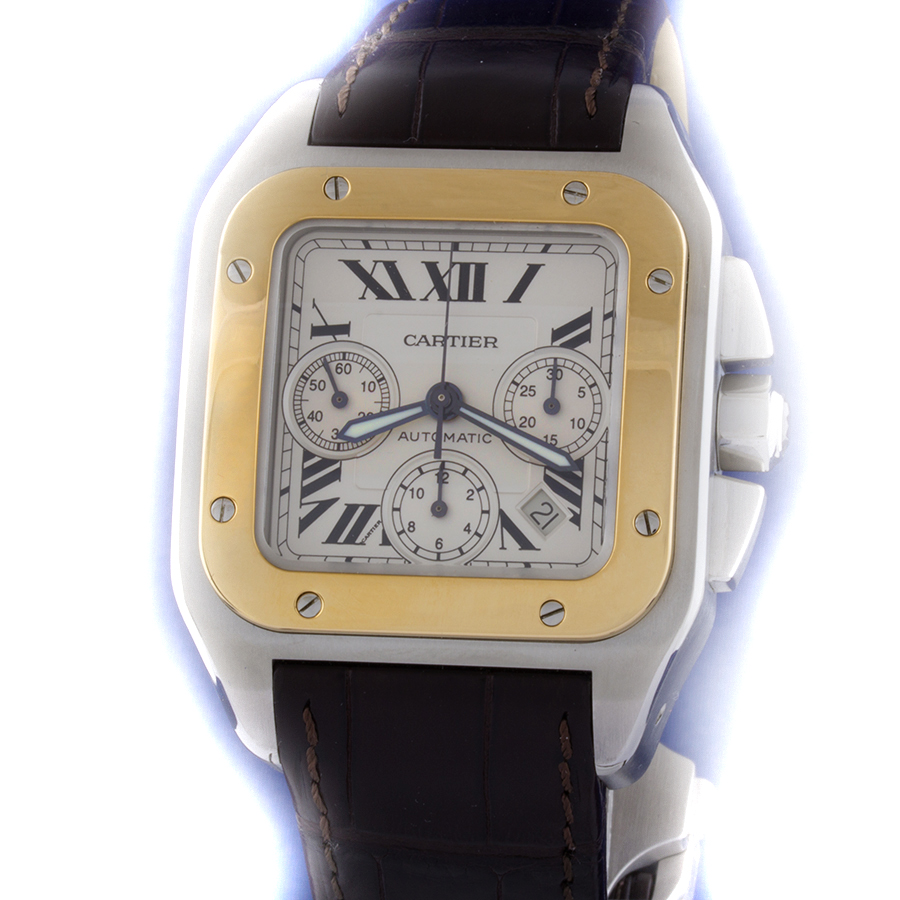 Швейцарские часы Cartier  Santos 100 Chronograph XL