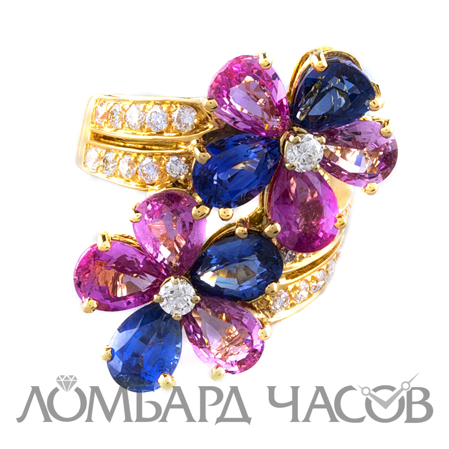 Ювелирное изделие Bvlgari  
кольцо Sapphire Flower Flora