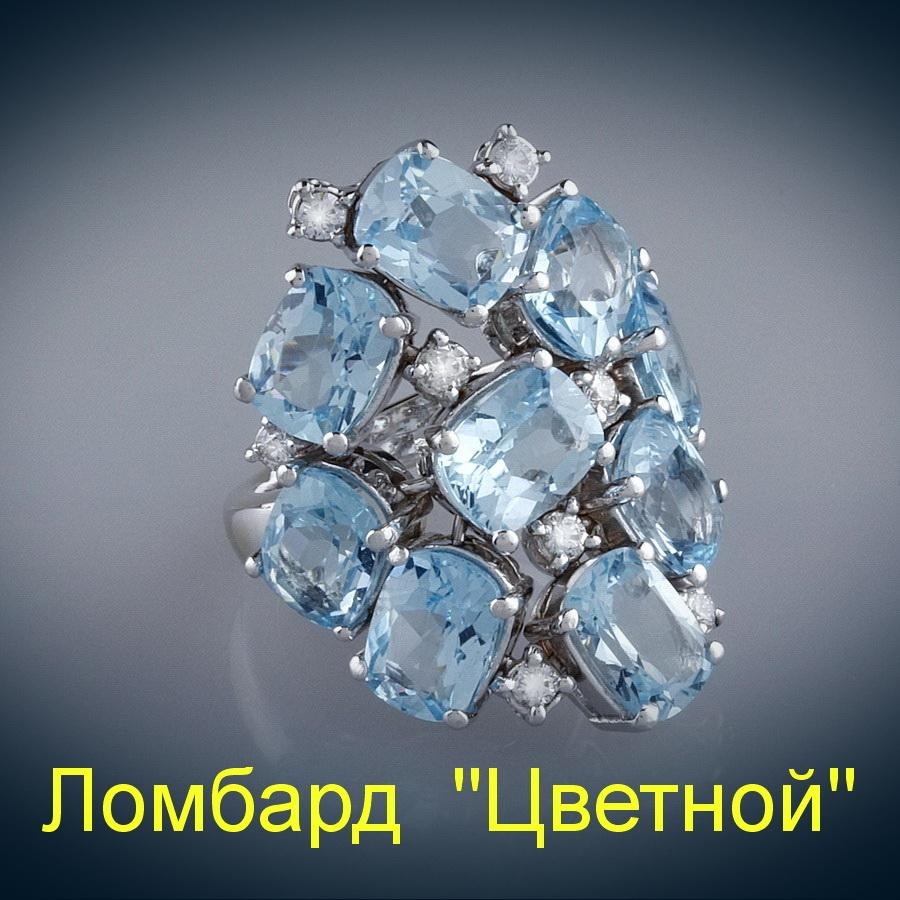Ювелирное изделие Antonini  кольцо с топазами и бриллиантами