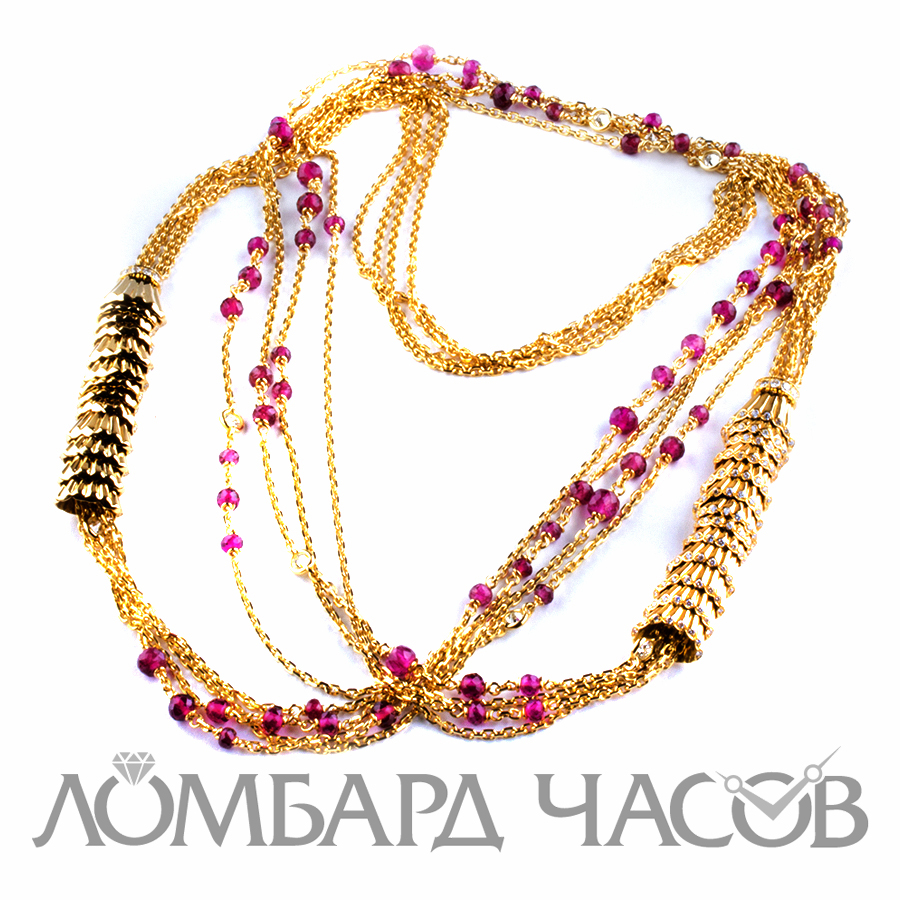 Ювелирное изделие Boucheron  
колье с бриллиантами и сапфирами