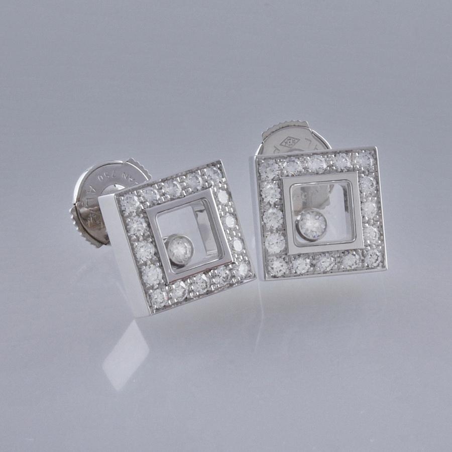 Ювелирное изделие Chopard  Happy Diamonds серьги с бриллиантами