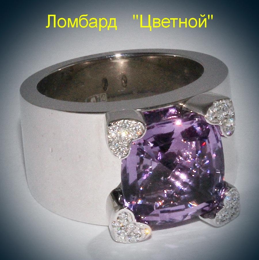 Ювелирное изделие Chopard  кольцо с аметистом и бриллиантами