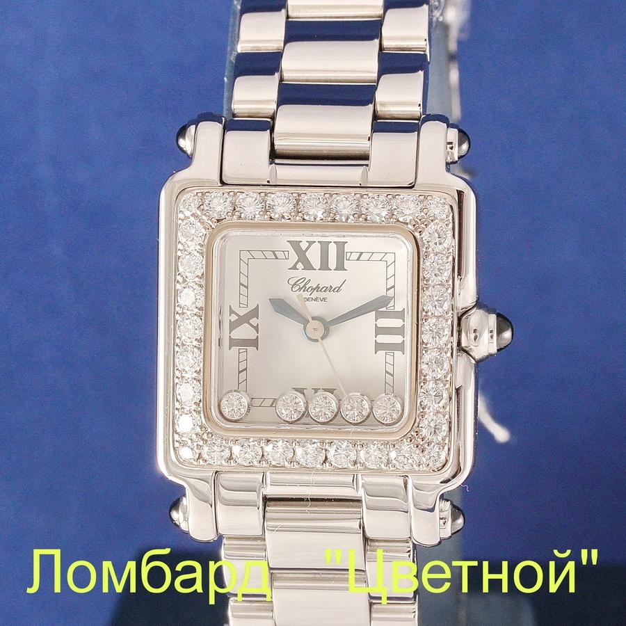 Швейцарские часы Chopard  Happy Sport Diamond Steel Mini Ladies