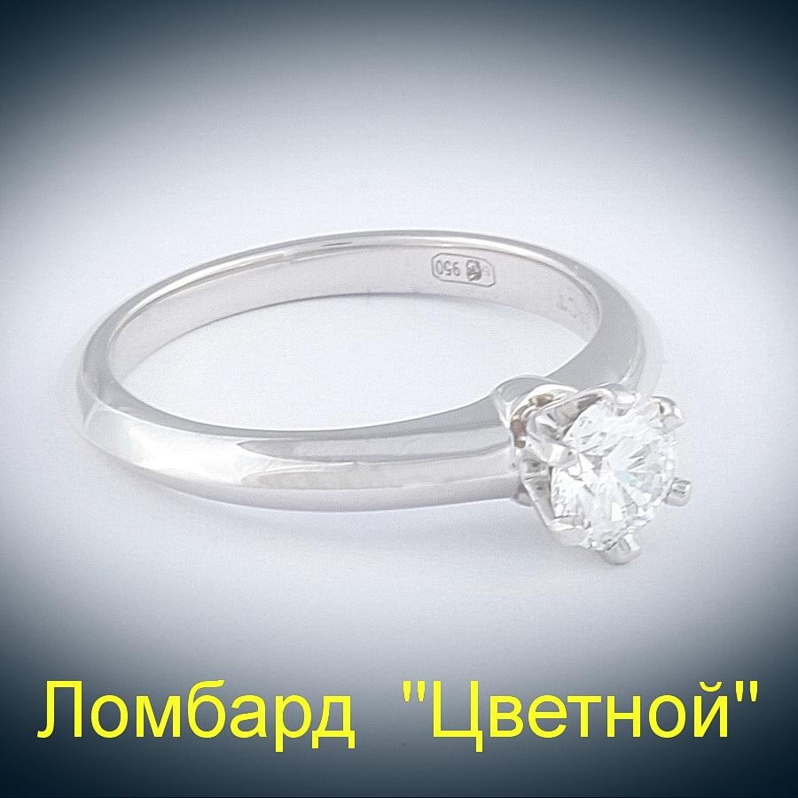 Ювелирное изделие Tiffany & Co  кольцо с бриллиантом 0.59 ct