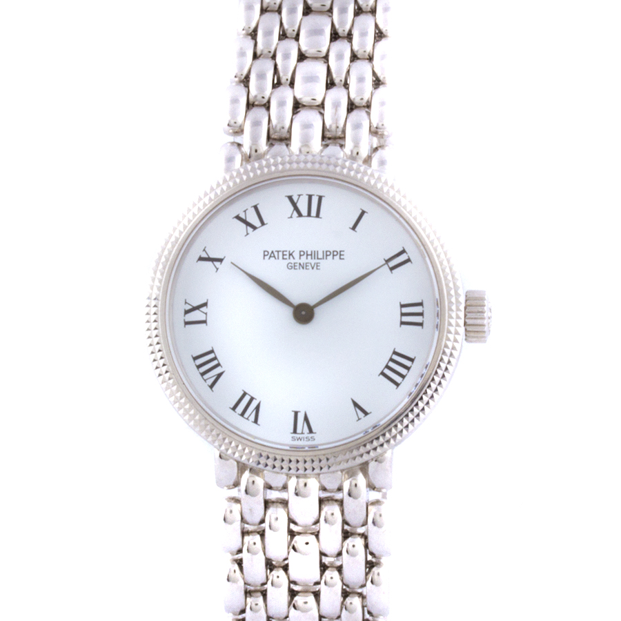 Швейцарские часы Patek Philippe  
Ladys Calatrava White Gold