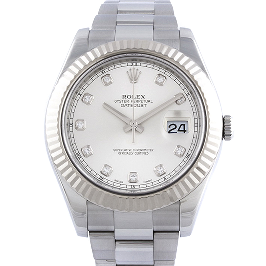 Швейцарские часы Rolex  Datejust ll 
Daimonds 41 mm
