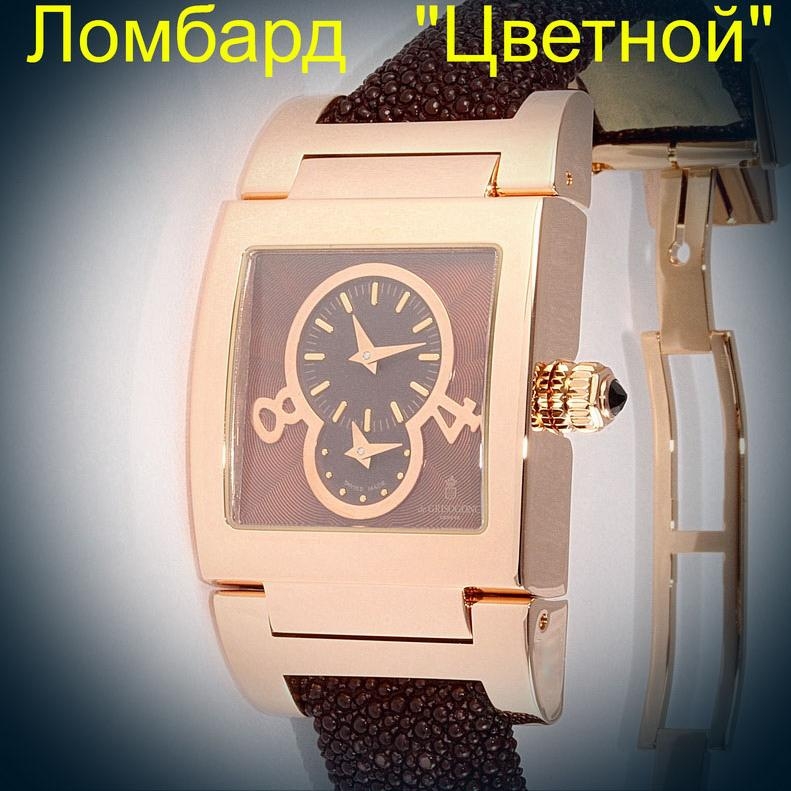 Швейцарские часы de Grisogono  Instrumentino Rose Gold on Strap with Brown Dial
