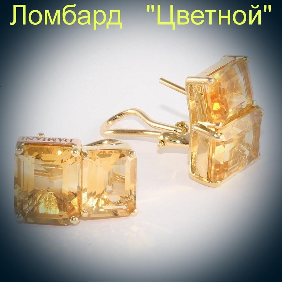 Ювелирное изделие Damiani  серьги с цитринами