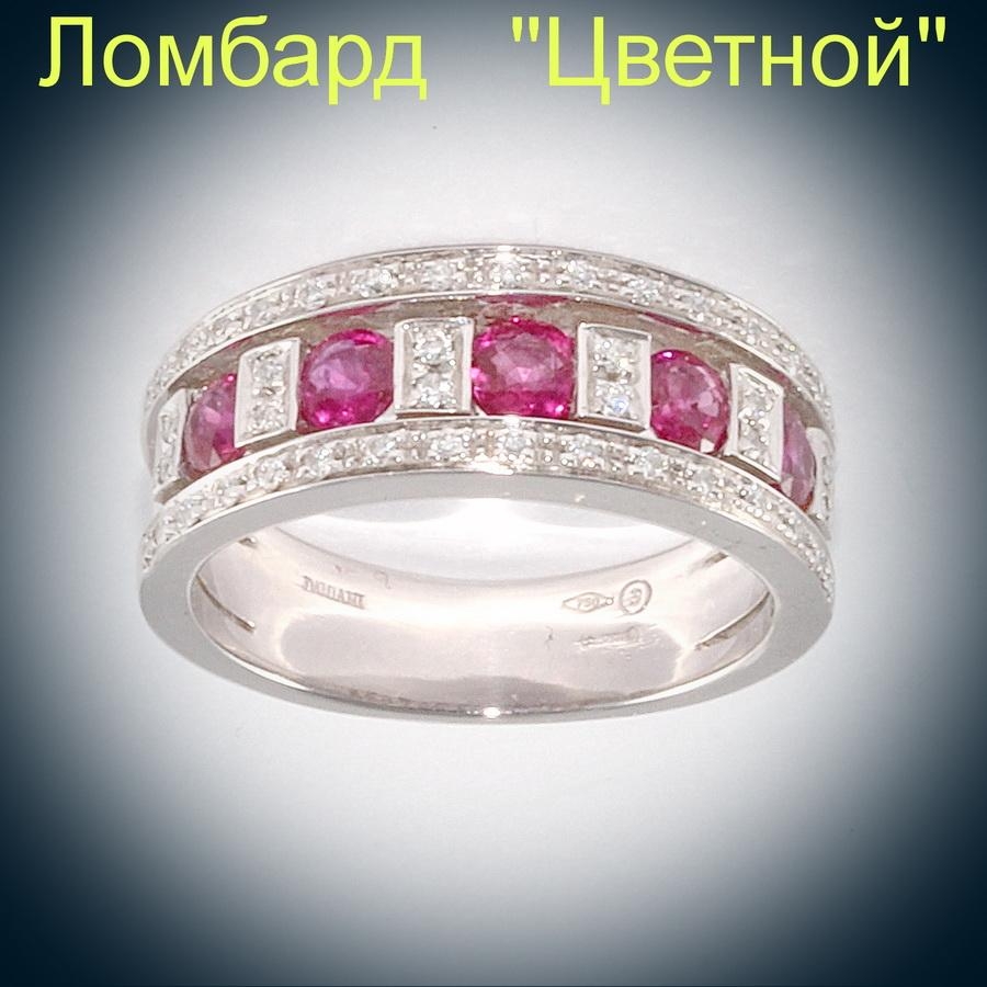 Ювелирное изделие Damiani  кольцо с рубинами и бриллиантами