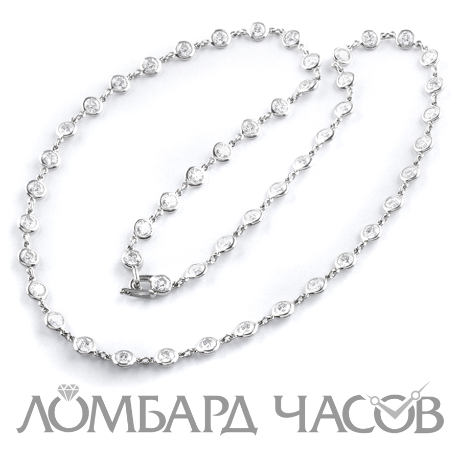 Ювелирное изделие Tiffany & Co  Elsa Peretti Diamonds by the Yard колье из платины