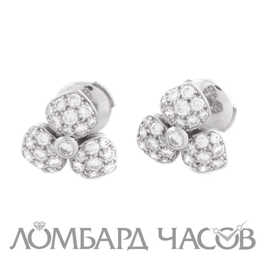 Ювелирное изделие Tiffany & Co  пусеты из платины с бриллиантами