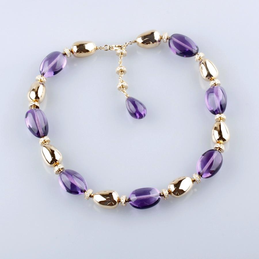Ювелирное изделие Bvlgari  Yellow Gold And Amethyst Necklace