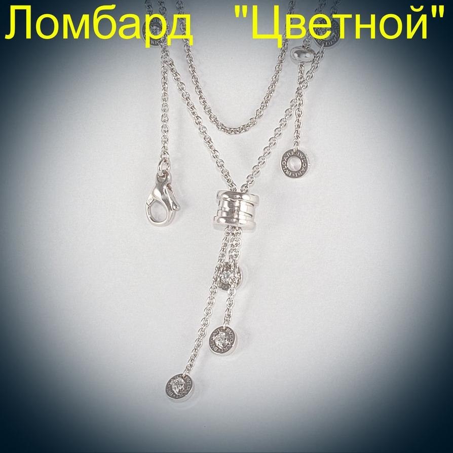 Ювелирное изделие Bvlgari  "B.zero1" White Gold Necklace With Diamonds подвеска