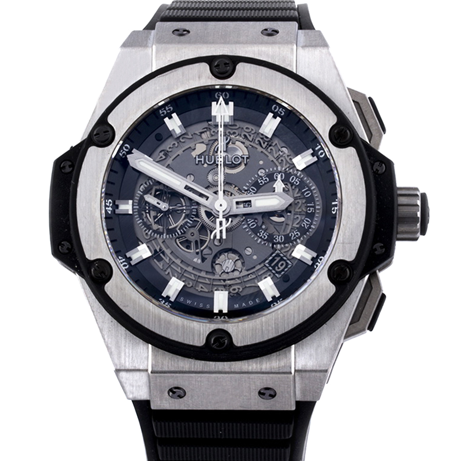 Швейцарские часы Hublot  
King Power Unico Titanium Skeleton Dial 48 mm