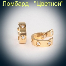 Ювелирное изделие Cartier  "Love Hoop Earrings" 
серьги с бриллиантами