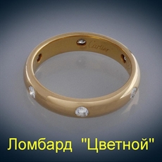Ювелирное изделие Cartier  кольцо 
с 6 бриллиантами
