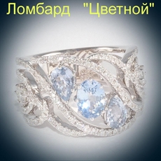 Ювелирное изделие Bellini  Gioielli кольцо 
с бриллиантами и топазами